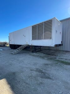 800 KW Caterpillar #3508, diesel power module, Tier 1, sound attenuated enclosure, 10147 hours, 1999, $125k