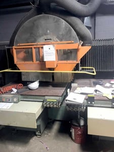 CMS #NC-PF-102-R8-RR, 5-Axis CNC Gantry Router, 5' X 10' Tables, 8 spindle, Dust Collector, Camsoft, 1998
