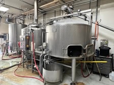 1260 gallon Brewhouse, Criveler, 30 BBL capacity, 2 Stainless Steel tanks, pumps & updated controls