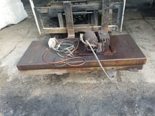 Hydraulic Lift Table, 4' x 6' table, hand controller