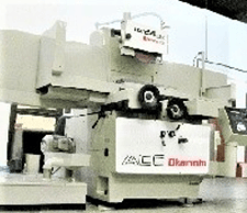 12" x 24" Okamoto #ACC-1224-DX, magnetic chuck, 5 HP, incremental downfeed, new coolant system, rebuilt, 2001