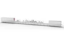 Aasted Jensen #700-2, mould depositing line with freeze cone technology, 200-1480 Kg per hr., 2019