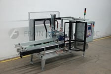 Wexxar #WF30-LTR, automatic, inline case erector, bottom tape sealer, 5-30 cases/minute, mounted on heavy