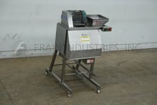 Urschel Laboratories Inc #RAD, Stainless Steel, dicer and strip-cutter, mounted on Stainless Steel frame with