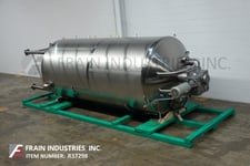 3000 gallon Feldmeier, Stainless Steel jacketed & insulated process tank, 72" diameter x 166" straight wall