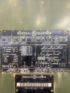 2500 KVA 33000GY/19050 Primary, 13200GY/7620 Secondary, Padmount Transformer