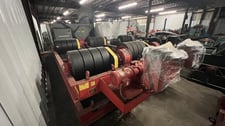 120 Ton, Ransome #EPRR/EIRR, set of tank or vessel turning rolls, rubber wheel, 240000 lb.