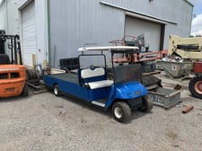 Long Bed Utility Golf Cart, EZ Go #TXT, 8' flat bed w/under bed storage, charger included