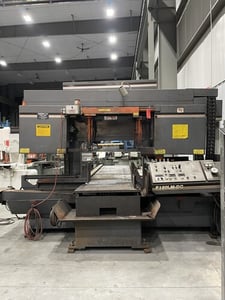 25" x 30" Hem #F160LM-60, dual post column horizontal saw, 26' 9" x 2" blade, #15311J