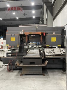 25" x 30" Hem #F160LM-60, dual post column horizontal saw, 26' 9" x 2" blade, #15311J