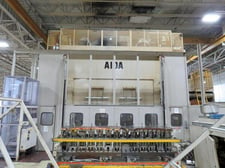 500 Ton, Aida #TMX-S2-500, straight side double crank press, 20" stroke, 45" Shut Height, 3.93" adj., 15-30