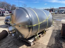 1000 gallon Watson Metal Masters, T316 Stainless Steel sanitary insulated pressure tank, unused, 2005