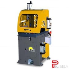 18" PMI #PMI-18, miter upcut saw, 5.905" cut capacity, 7.5 HP, 3200 RPM, 4.33" H x 11.81" width sawing dims
