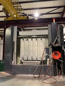 OKK #HM-1000S, horizontal machining center, 40 automatic tool changer, 66.9" X, 55.1" Y, 62.9" Z, 12000 RPM