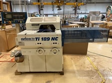 Omga #TI-189 NC Halving Machine with Feeder, 3 moulding heads, 1 grooving head