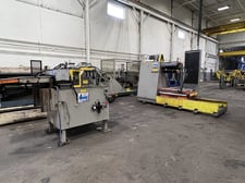 10000 lb. CWP, 24" x .093" servo feed line, 72" OD, 15.5"-20.5" ID, (5) 2.25" diameter roll, 100 FPM, 2013