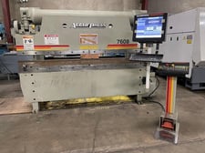 60 Ton, Accurpress #7608, Hydraulic CNC Press Brake, 8' overall, 76" between housing, 8" stroke, ETS3000