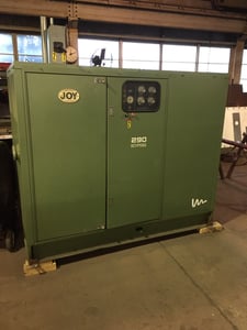 275 cfm, 110 psig, Joy #TA-290 Rotary Screw Compressor, 10 gallon oil sump capacity, twistair, good condition