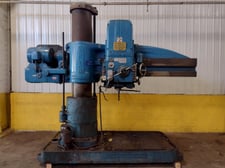 6' -17" Carlton #4A, radial arm drill, power clamping/evelation.head traverse, 20 HP, #17043