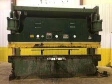 230 Ton, Cincinnati #230CBX12, hydraulic press brake, 14' overall, 150" between housing, 10" stroke, 17"