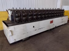 14 Stand, Roll Space #WB-14, rafter rollformer, 3" spindle diameter, 1/2" keyways, 15" roll space, 13"