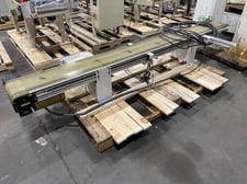 10" wide x 9.8' long, Dorner #75094632, conveyor belt section, 1 HP, 2017