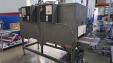 Shanklin #T-72, high speed shrink tunnel, 22" W x 12" H x 84" L, 25-140 FPM, vari-speed