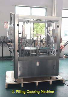 Pai-Xie Packing, Automatic Liquid Tincture Bottling Line, 15-30ml, w/ 1x filler & 2x capper, 2018