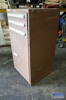 Vidmar cabinet, 3 drawer, 30" W x 27-1/2" D x 59" H, #67067
