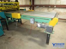 Run out conveyor, 9' x 48", 3/4 HP, Lesson vari-speed, #70988