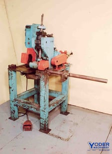 2" Custom rotary tube cut-off, electric foot trip, pneumatic cutoff actuation, 3 HP, #16384