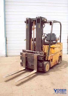 6000 lb. Caterpillar #TC60DSA, forklift truck, propane, 173" lift, side shift, 1985, #15802