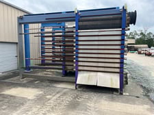 12580 sq.ft., Alfa-Laval, TL35-BFD, 811 plates x .02", 185 psi, (2)14" inlets, (2)14" outlets, 2012