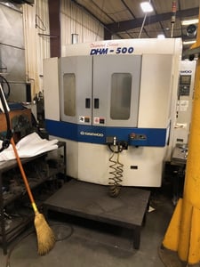 Daewoo Doosan #DHM-500, horizontal machining center, 60 automatic tool changer, 31.5" X, 25.6" Y, 25.6" Z