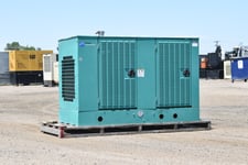 35 KW Cummins #35GGFD4134, liquid propane generator set, weatherproof enclosure, 120/240 Volts, 500 hours