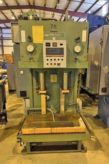 50 Ton, PH Hydraulics #OGF-50, C-frame press, dual ram