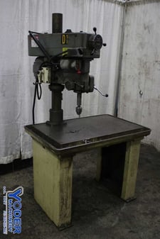 10" Clausing #2287, single spindle drill, 40" x24" table area, 1.5 HP, #76296