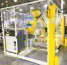 Fanuc robot, m- 710ic/50, with R-30iA Schneider Robox modular palletizing (Multiple Available)