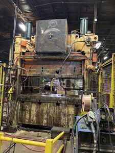 400 Ton, Heim #D2-400, straight side double crank press, 10" stroke, 27-3/16" Shut Height, air clutch, 1980