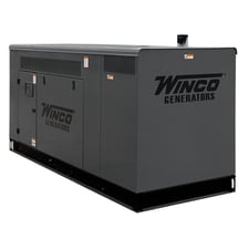 35 KW Winco, standby diesel generator set, 1800 RPM, 2022
