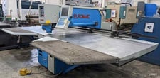 33 Ton, Euromac #CX1000/30, CNC turret punch, 6 station, 50" throat, 4.5" hole, tooling, 1998