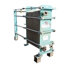 513 sq.ft., Tranter Supercharger, S-3-HP-154, plate heat exchanger, 316 Stainless Steel, 154 plates, 100 psi