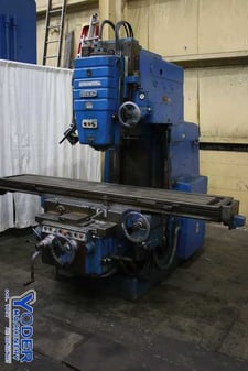OKK #MDH-5V, vertical mill, 18" x96" table, 30 HP, #50 NS, power draw bar, #76388