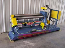 4' x 12 gauge Webb #450, initial pinch type slip roll, 1.5 HP, 3 rolls, new