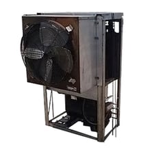 Bally FAZ-750, Case & Cooler Air Cooled Condensing Unit, 2-cylinder compressor, 2' diameter Fan, 2 Gallon