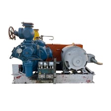 100 HP Vilter 448, 8-Cylinder Reciprocating Compressor Package, Belt Driven, 108-220/440 V, 1200 RPM, 309 CFM