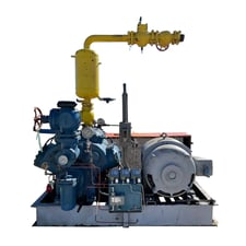 100 HP Vilter 448, 8-Cylinder Reciprocating Compressor Package, Belt Driven, 208-220/440 V, 2004