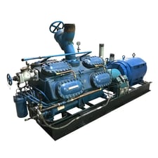 300 HP Vilter 4516, 16-Cylinder Reciprocating Compressor Package, Semi-Hermetic Driven, 460 V, 1185 RPM