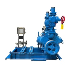 Vilter 458, 8-Cylinder Reciprocating Compressor Package, Belt Driven, Ammonia Refrigerant