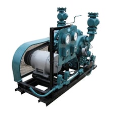 30 HP York F3069, Bare 6-Cylinder Reciprocating Compressor, Belt Driven, 230/460 V, 1760 RPM